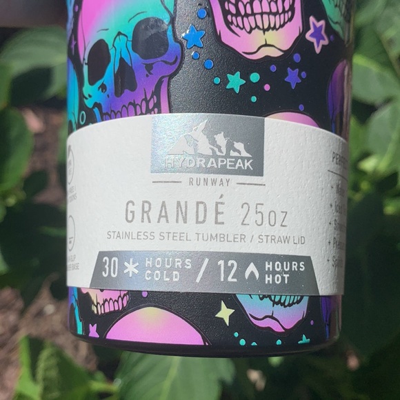 Hydrapeak 💀 Halloween Skulls and Stars ✨ 25oz tumbler cup with straws - Picture 6 of 8